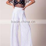 2017 New Arrivals Fashion Striped Women Trousers Pants Designs thumbnail-3