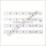 OEM Inch Scale 3mm Thickness Acrylic Quilting Ruler, 6'' * 1/2'' Patchwork Ruler Quilting # KPR6005