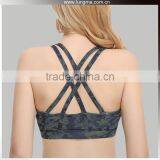Womens Black Maximum Support Cheap Wholesale White Plus Size Sports Bra thumbnail-1