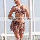 2015 Hot Sex Three Piece High Quality Leopard Print Sexy Swimsuit, Bikini,beachwear thumbnail-4