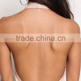 MGOO Custom Made Fashion Bodysuits Plain For Young Girl 2017 New Designs Scoop Neck Sleevless Blouses Tops thumbnail-5