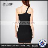 MGOO High Quality Dress Factory Customized Design Boydcon Dress For Women Gold Chain One Shoulder Vestidos H980 thumbnail-4