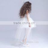 Short Party Dress Patterns Short Girls Dress White Yellow Front Long Back Dress thumbnail-2