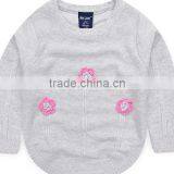 Custom Factory Latest Fancy Embroidered Flower Winter Kids Cottton Sweater thumbnail-3