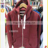 Contrast Wholesale Color OEM Service Men's Zipper-up Hoodies With Your Own Logo thumbnail-1