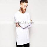 New Arrival Hiphop Tee Shirt Long Sleeve T-shirt Side Zipper Tshirt thumbnail-5
