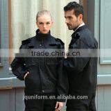 Juqian Custom Good Quality Black Military Design Unisex Security Guard Uniform Protection Security Uniforms Design