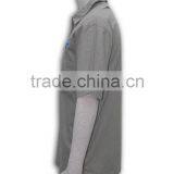 100% Cotton Design China Made Logo Printing Grey Mens Casual Shirt Design thumbnail-2