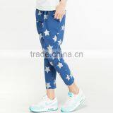 Most Fashionable Bright Gold Star Knitted Trousers Custom High Quality Cotton Casual Sport Pants in Guangzhou thumbnail-4