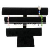 Custom Black Paper Velvet Bangle Watch Bracelet Jewelry Display Stand thumbnail-1