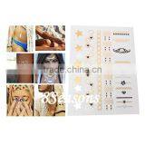 Custom Available Mixed Pattern Gilding Water Transfer Printing Large Size Waterproof Paper Temporary Tattoos Sticker thumbnail-1