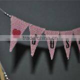 Mr & Mrs Cake Banner Bunting Wedding Party Just Married Love Custom Cake Bunting thumbnail-4
