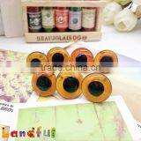 10mm Clear Brown Wire Back Handcraft Felting Animal Safety Glass Toy Eyes thumbnail-1