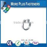 Made in Taiwan Stainless Steel Strong Stainless Steel Hose Clamps Thin Hose Clamp V Band thumbnail-3
