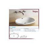 HY-5006C Oval Ceramic Bathroom Vanity thumbnail-1
