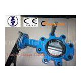 Industrial Manual / Worm Gear Operated Butterfly Valve Wafer And Lug Type API 609