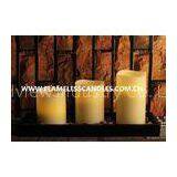 Flameless LED Votive Candles With Wax , Ivory Christmas Tree Candle