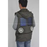 Solar Energy Product Safety Vest with Solar Panels and Fans Charger for iPhone etc. S05-00