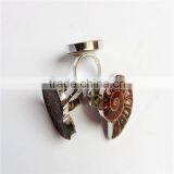 Unisex Natural Stone Conch Pendant Ring thumbnail-3