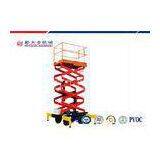 Building Hydraulic Lifting Platform , High Strength Steel Mobile Scissor Lift thumbnail-1