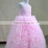 Hot Sale Kids Exquisite Lace Dress Embroidered Tops European Style for Party Wedding 5 Colors In Stock thumbnail-2
