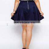 Woman Plus Size Pleated Skater Skirt thumbnail-2