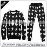 Mens Latest Design Custom Made Sublimation Sweaters With Flower thumbnail-4