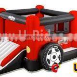 PVC Tarpaulin Inflatable Car Bouncer Castle Inflatable Castle With Slide Indoor Bouncing Castles for Park