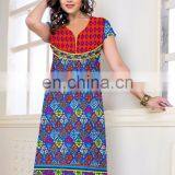 New traditional printed cotton kurits for girls / new neckdesign pattern kurtis