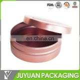 New product round tin box for lip balm packaging can
