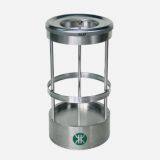 MAX-SN116 Indoor Stainless Steel Transparent Recycle Waste Trash Bin Dustbin with Ashtray