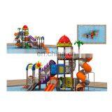 Best Quality Children Water Park Equipment Large Plastic Curved Playground Slides for Sale thumbnail-4