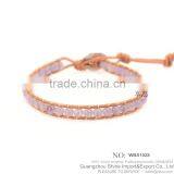 High qulity leather copper bracelet copper bracelet XE09-0067