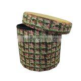 Store Stuff Printing Foldable Storage Ottoman thumbnail-2