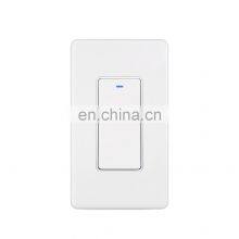 US Standard Double Control For Stairs Smart Remote Control WiFi 1 Gang 3 Way Button Swich With Support Voice Control