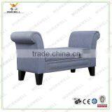 WorkWell High Quality Fabric Dining Room Lounge Chair With Rubber Wood Legs Kw-D4182 thumbnail-1