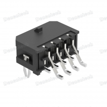 Denentech 3.00mm Wafer MX Type Dual Row Right Angle SMT Connector With Lock thumbnail-4