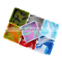 Safe and Portable Marble Pattern Colorful Silicone Gel Ashtray