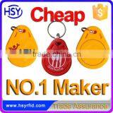 125khz Custom Logo Printing Rfid Tag Small Em4100 Disc Keychain Tag for Gate Access