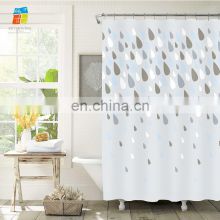 Good selling design printed peva shower curtain plastic curtain