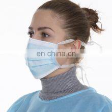 Face Mask Disposable Adults 3Ply Non-Woven With Nose Clip Ear Loop Blue 50Pack