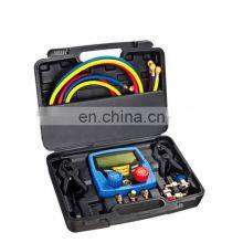 CT-536 F BRASS Manifold Gauge Set HVAC Refrigeration System Auto Air Conditioner AC Charging R134A R502 R410A R404 Price thumbnail-3