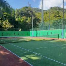 Black HDPE Tennis Court Windscreen Net 2x12M,Outdoor Patio Backyard Privacy Fence Screen With Print Logo thumbnail-2