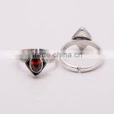 GARNET TOE RING ,925 Sterling Silver Jewelry Wholesale,WHOLESALE SILVER JEWELRY,SILVER EXPORTER,SILVER JEWELRY FROM INDIA thumbnail-1