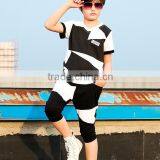 2015 Boy Sports Wear Plain T-Shirt and Sport Strip Pants / Wholesale Clothing Made in China Jiangxi thumbnail-2