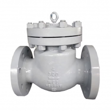 ANSI Check Valve H44H/H44W-150LB DN300 WCB Cast Steel Ductile Iron Stainless Steel Swing Flange Check Valve thumbnail-5