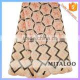 Mitaloo MSL0383 Top Quality Heavy African Lace Fabric Swiss Voile Lace With Best Price thumbnail-3