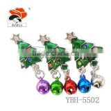 Fashion Christmas tree Cute Cheap Rhinestone Brooch For Wedding Colorful Bell Jewelry