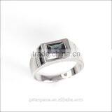 Fine 925 Silver Real Gem Stone Man Rings thumbnail-1