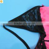 Europe Fuschia Hot Mini Skirt Panty | Pink Black String Bikini thumbnail-6